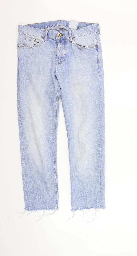 H&M Womens Blue   Straight Jeans Size 29 in L32 in