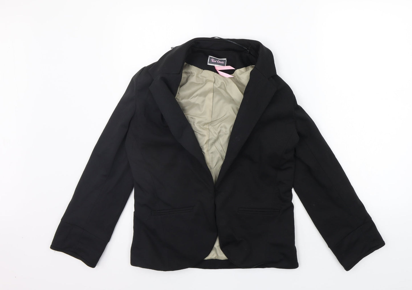 Red Chilli Womens Black   Jacket Blazer Size 8