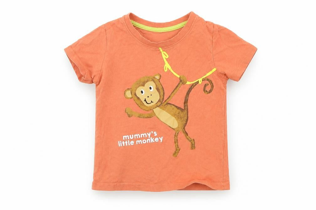 Primark Girls Orange   Basic T-Shirt Size 18-24 Months  - MONKEY