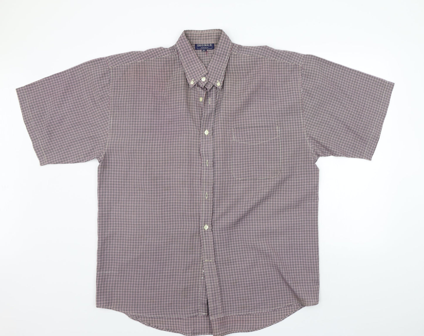originals  Mens Red Check   Button-Up Size XL