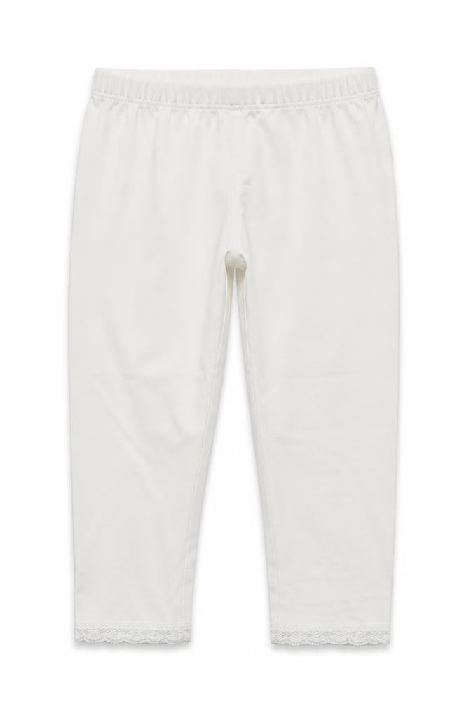 H&M Girls White   Jegging Trousers Size 10-11 Years - Elastic Waist Band