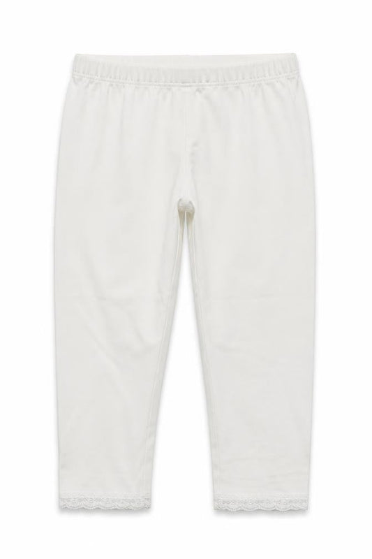 H&M Girls White   Jegging Trousers Size 10-11 Years - Elastic Waist Band