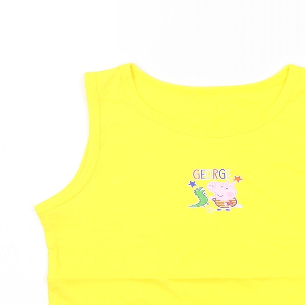 George Girls Yellow   Basic Tank Size 5-6 Years