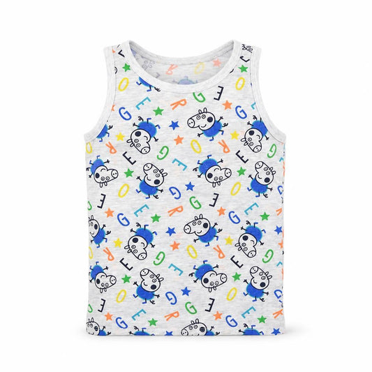 George Boys Grey Geometric  Basic Tank Size 5-6 Years