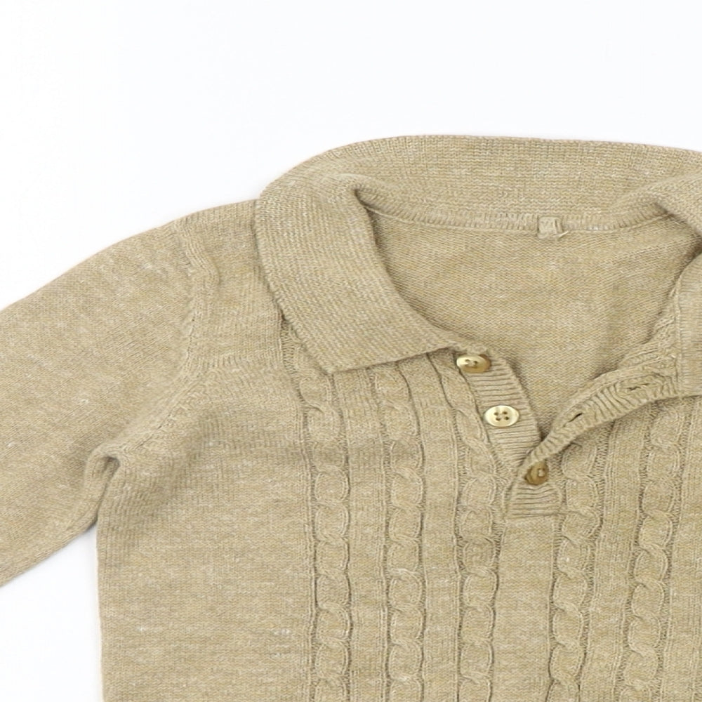 billie Girls Beige   Basic T-Shirt Size 9-12 Months
