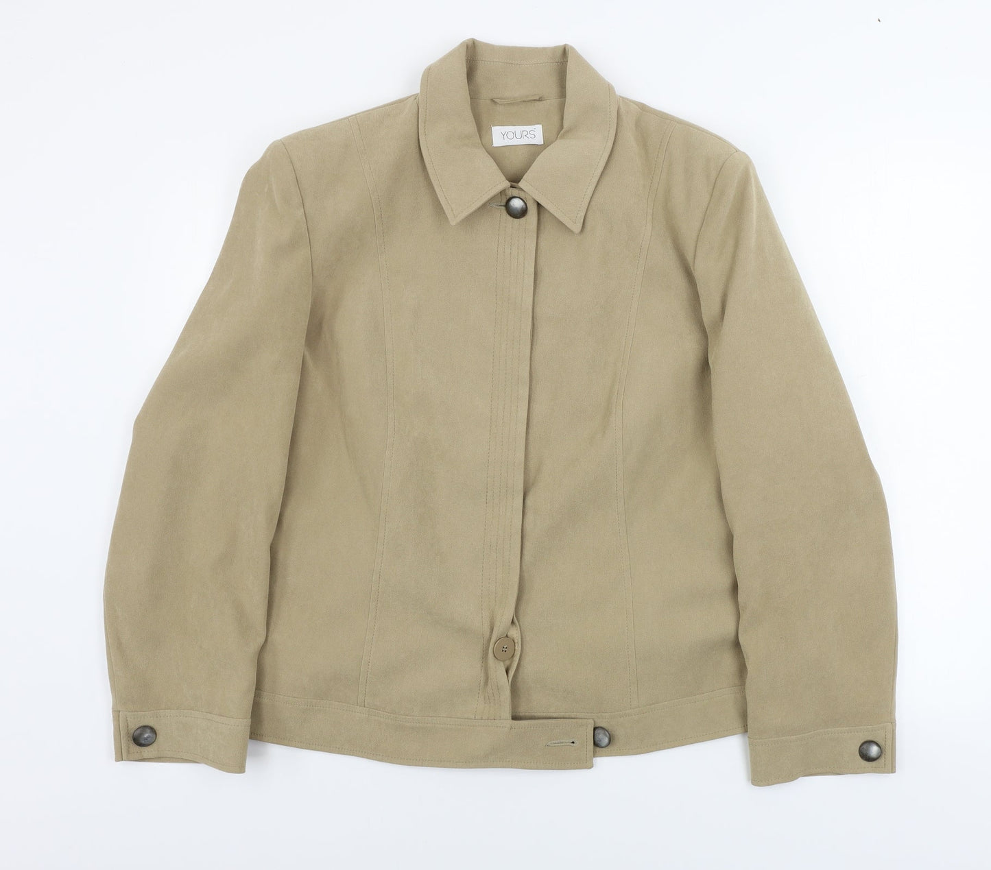 yours  Womens Beige   Jacket Coat Size 18