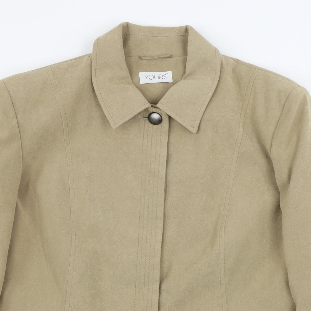 yours  Womens Beige   Jacket Coat Size 18