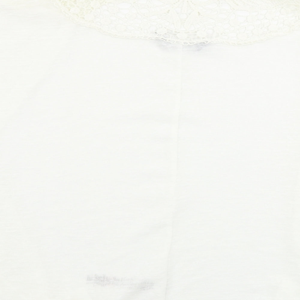 Dorothy Perkins  Womens White   Cardigan Jumper Size L