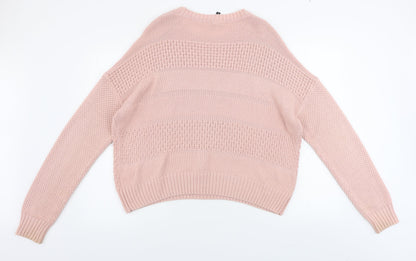 H&M  Womens Pink   Pullover Jumper Size L