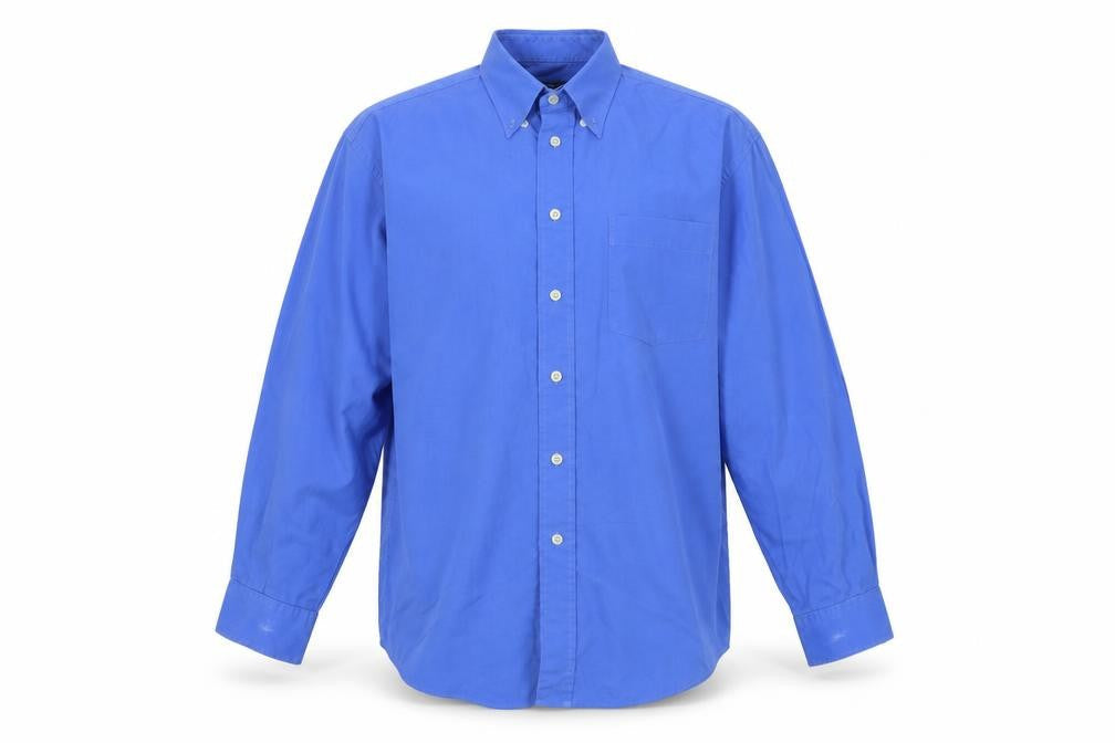 Cedarwood State Mens Blue Button-Up Size 15
