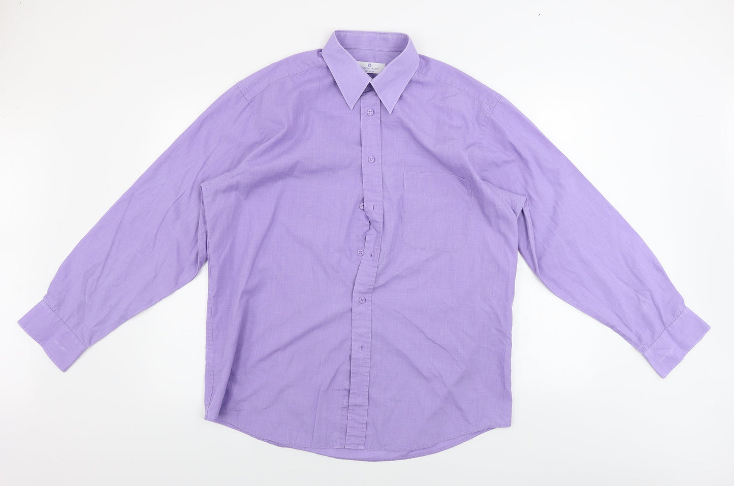 Essentials  Mens Purple    Button-Up Size 16