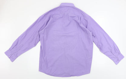 Essentials  Mens Purple    Button-Up Size 16