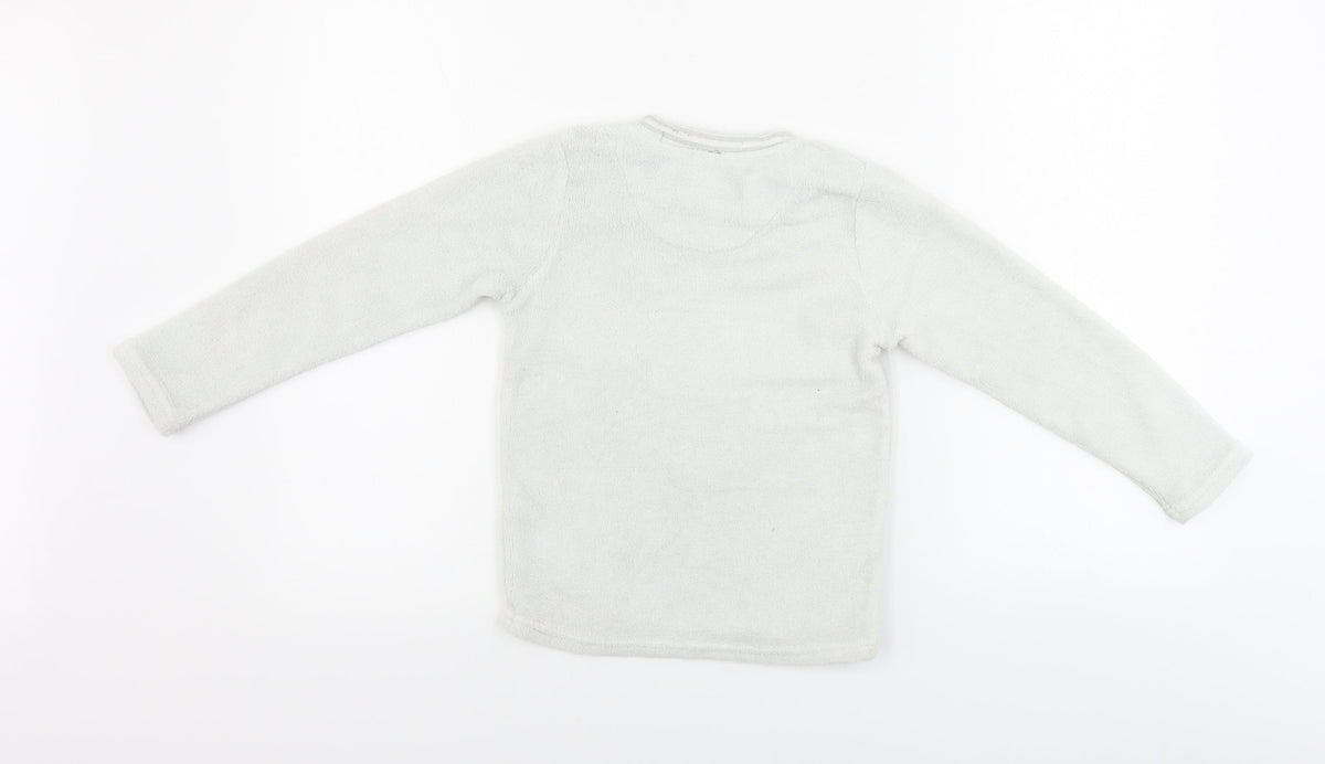 Disney  Girls White   Pullover Jumper Size 6-7 Years