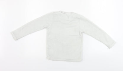Disney  Girls White   Pullover Jumper Size 6-7 Years