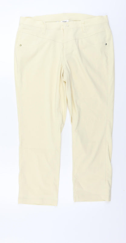 Bonprix Womens Ivory Trousers Size 16 L23 in