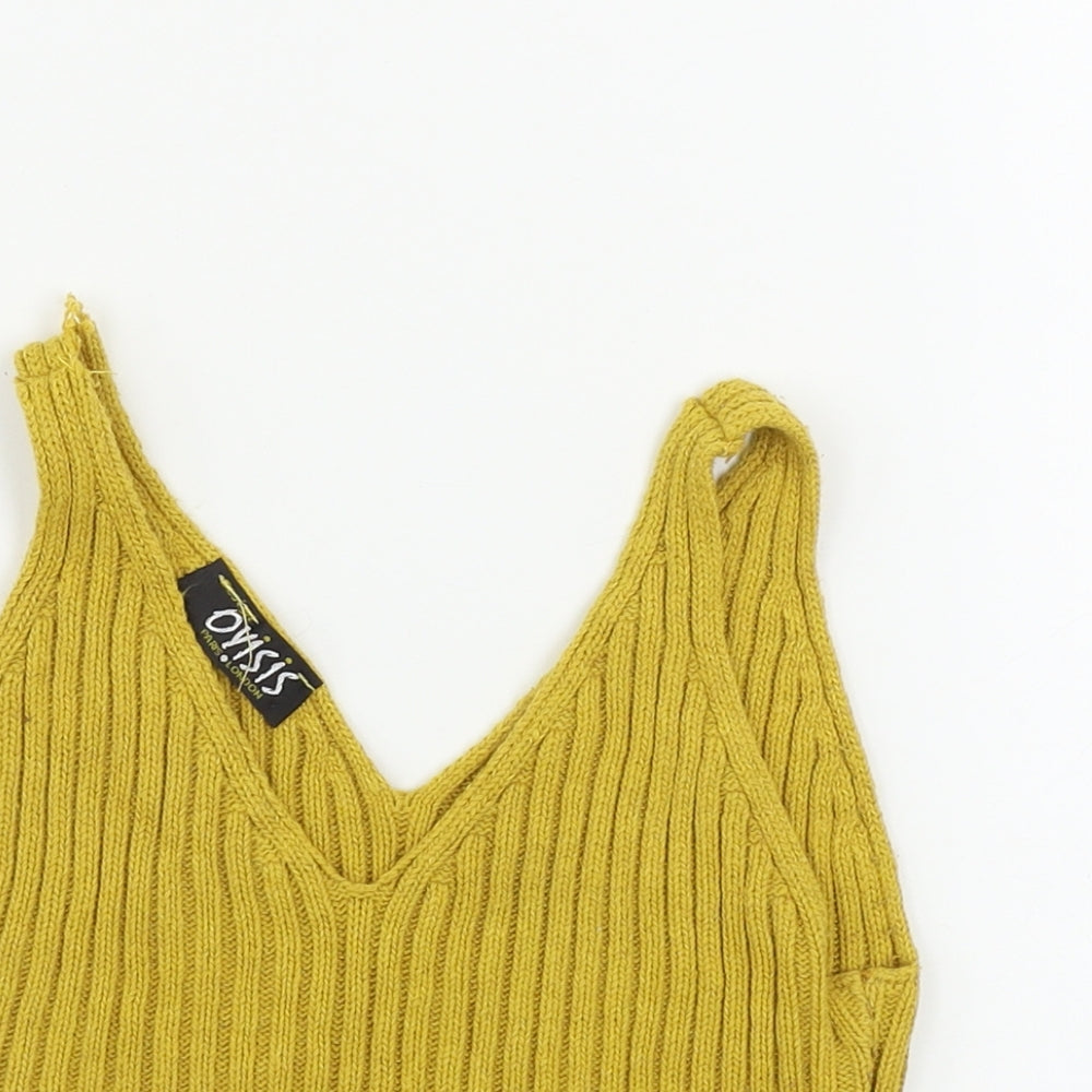 Oyisis  Womens Yellow   Basic Tank Size M