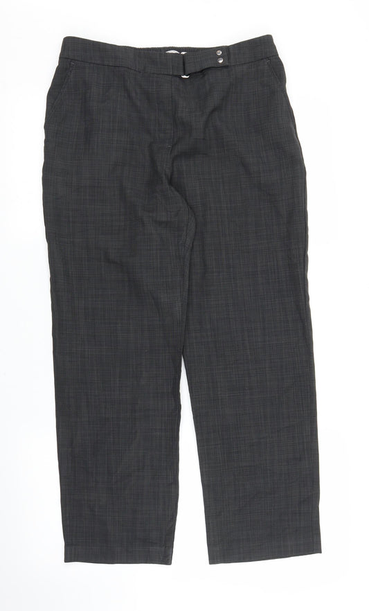 M&S Womens Grey   Capri Trousers Size 14 L23 in