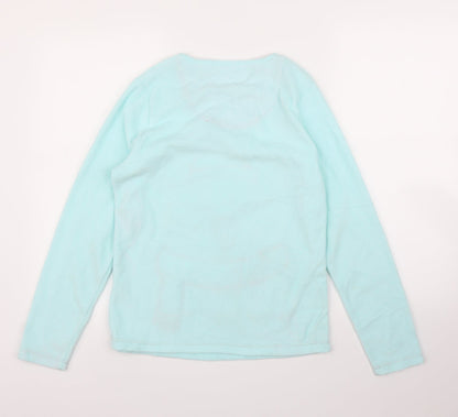 Tu Womens Blue Solid  Top Pyjama Top Size 8