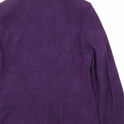 Preloved EWM Womens Purple   Cardigan Jumper Size 10 - Label