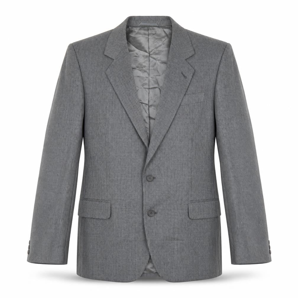 Skopes Mens Grey Striped  Jacket Suit Jacket Size 40