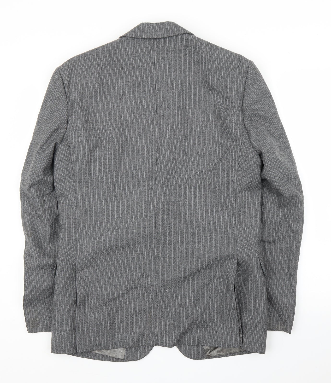 Skopes Mens Grey Striped  Jacket Suit Jacket Size 40