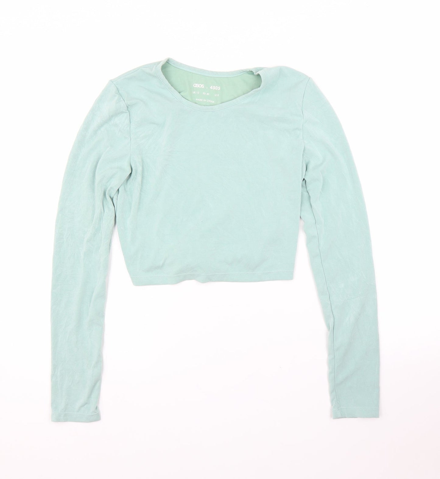 ASOS Womens Green   Cropped Blouse Size 12
