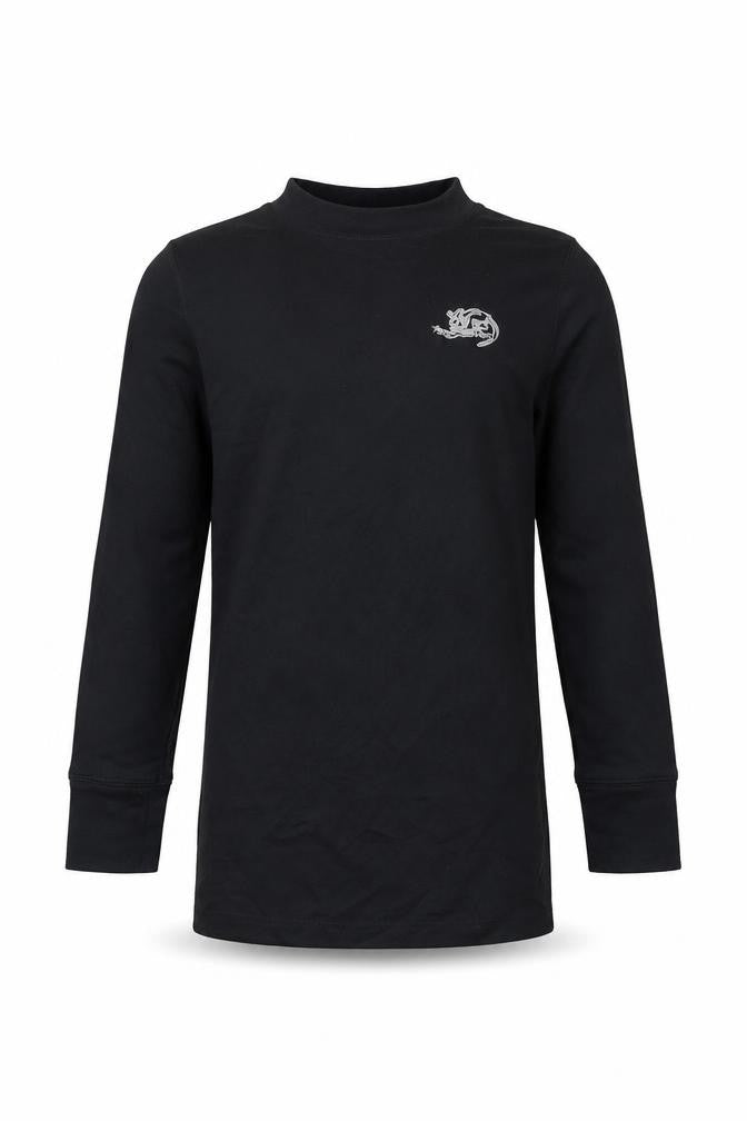 Kangaroo Girls Black   Basic T-Shirt Size 5-6 Years