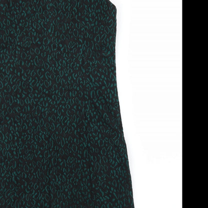 Next Womens Green   A-Line  Size 10  - Leopard print