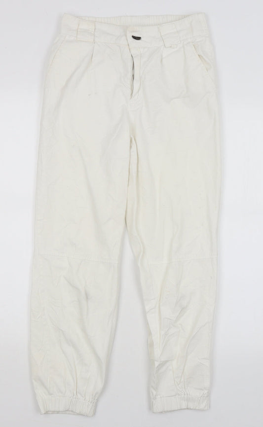 Astradivarius Womens White   Capri Trousers Size S L26 in