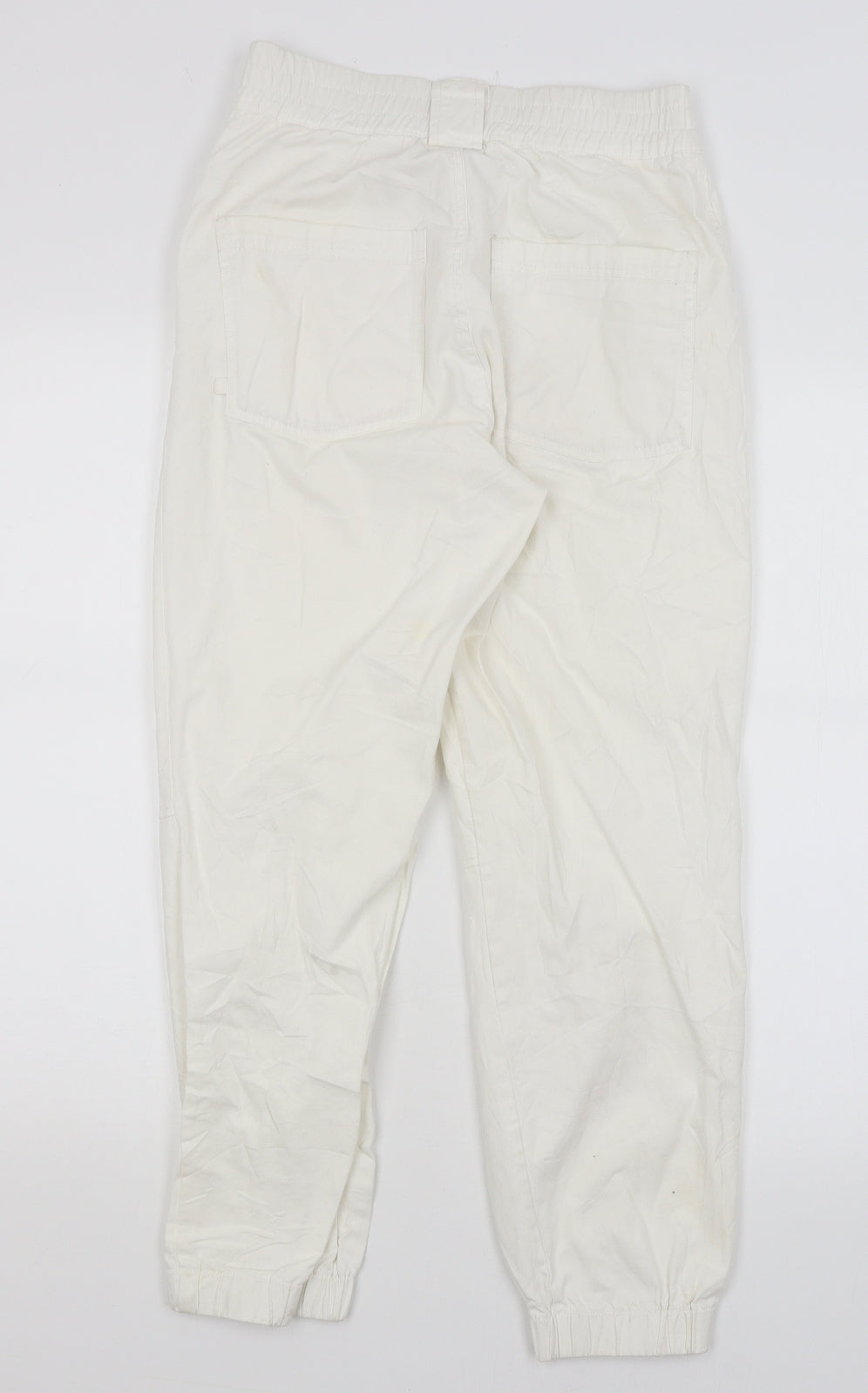 Astradivarius Womens White   Capri Trousers Size S L26 in
