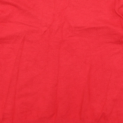 Marks & Spencer Womens Red   Pullover Jumper Size 12