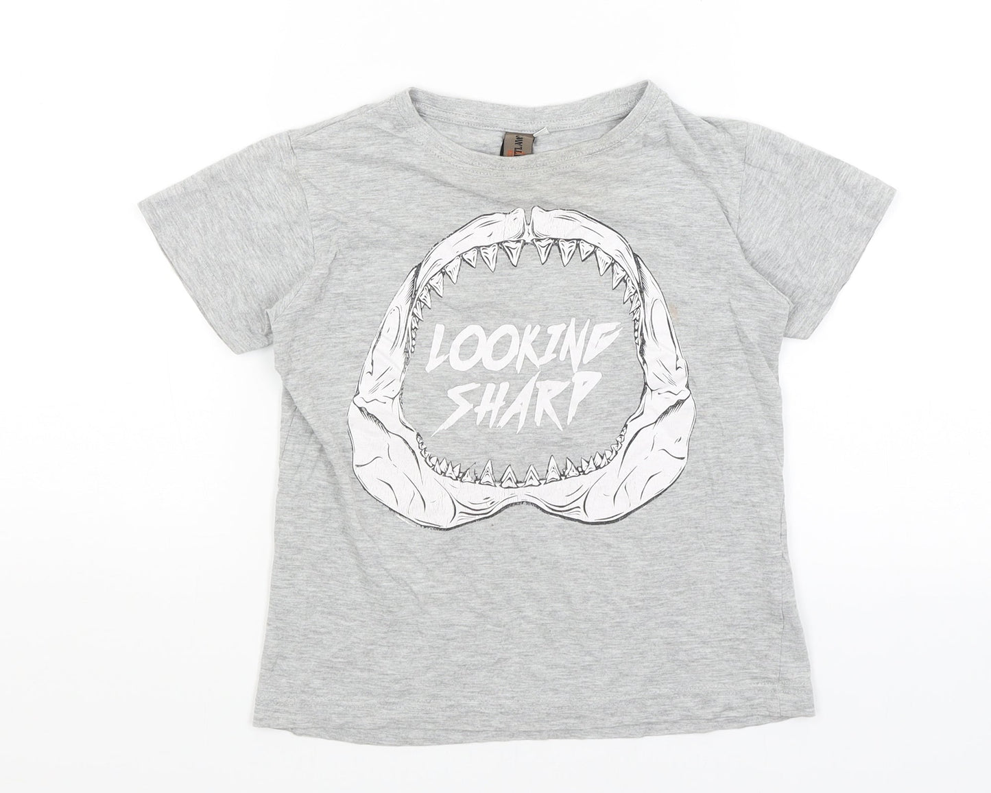 Urban Outlaws Boys Grey   Basic T-Shirt Size 7-8 Years  - Looking Sharp