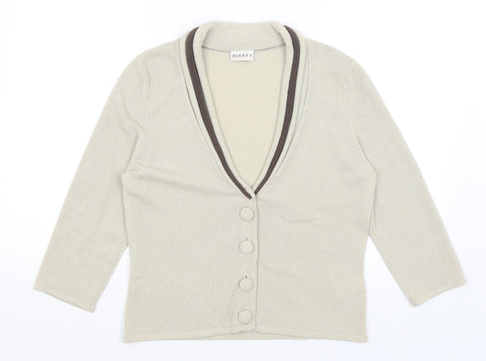 Minuet Womens Beige   Cardigan Jumper Size 12