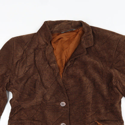 Marks & Spencer Womens Brown   Gilet Jacket Size 10