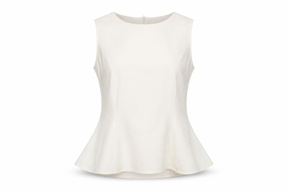 PRETTYLITTLETHING Womens White   Henley Jumper Size 8