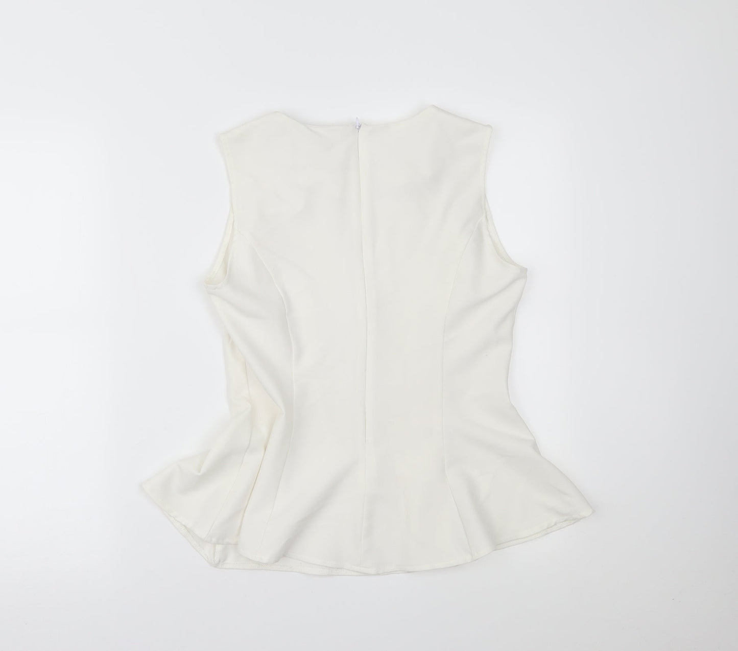 PRETTYLITTLETHING Womens White   Henley Jumper Size 8