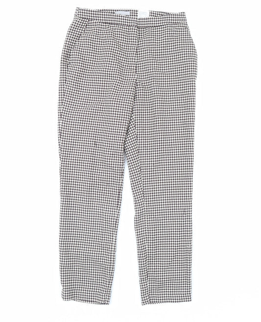 H&M Womens Brown Herringbone  Trousers  Size 10 L29 in