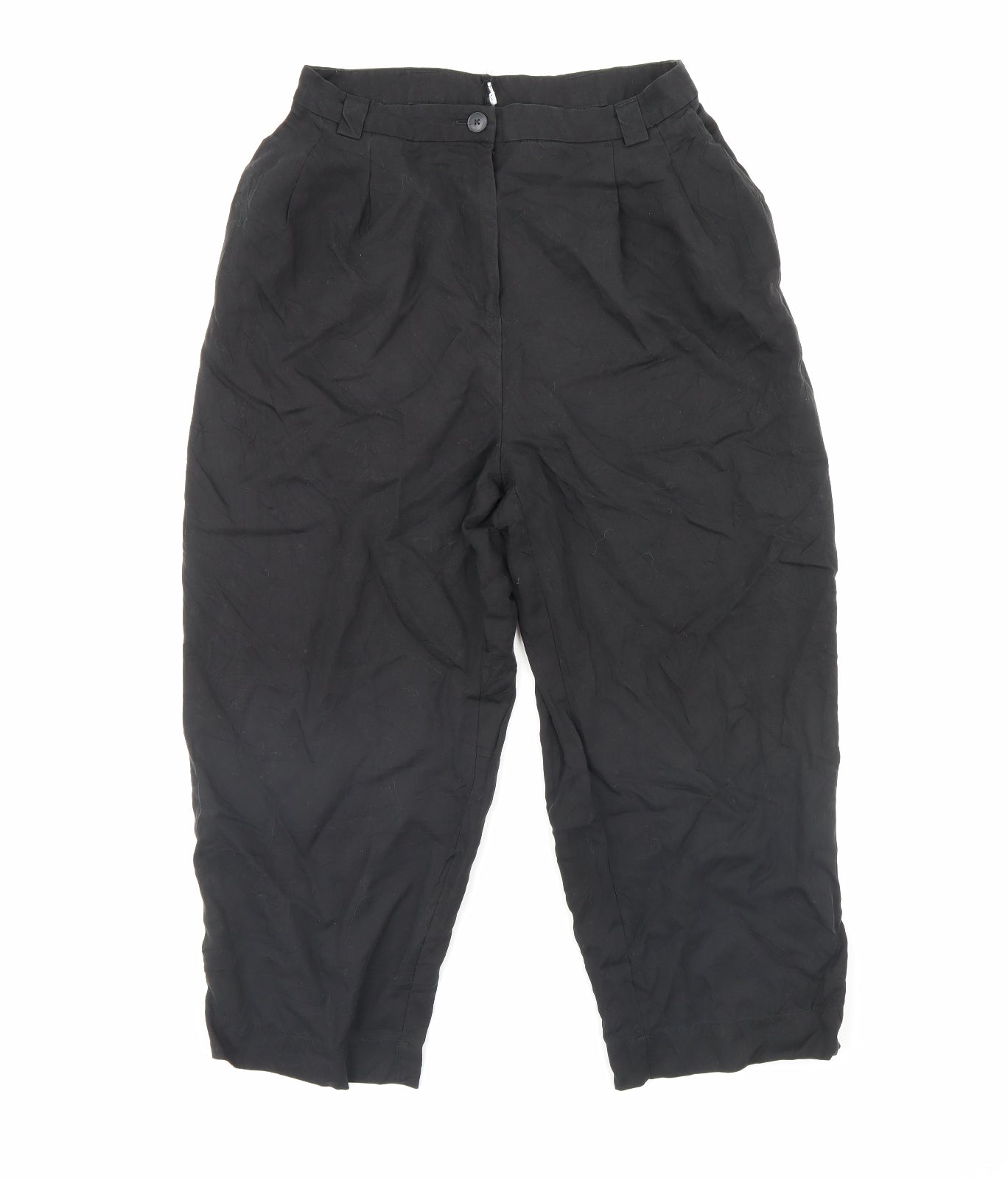 Preworn Womens Black   Trousers  Size 30 in L28 in