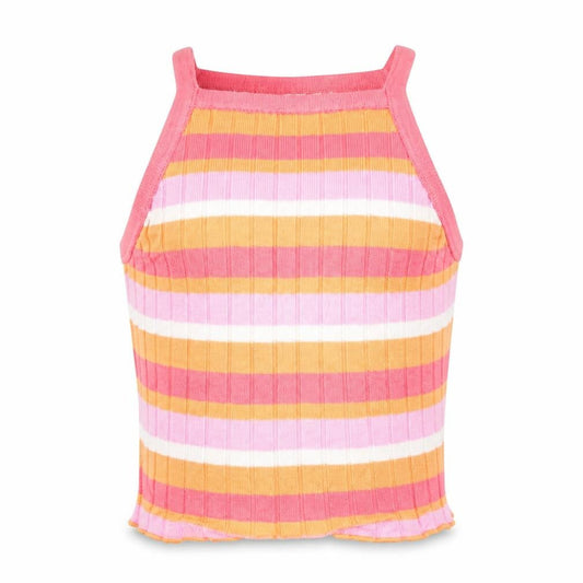 H&M Girls Multicoloured Striped  Cropped Tank Size 2 Years