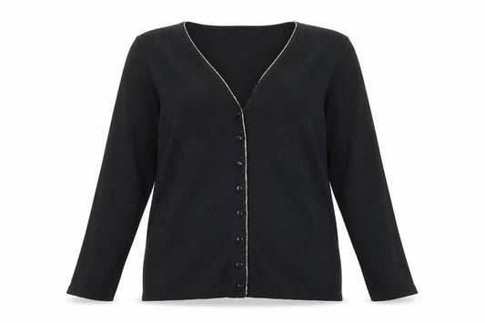 Bonmarché Womens Black Cardigan Jumper Size M