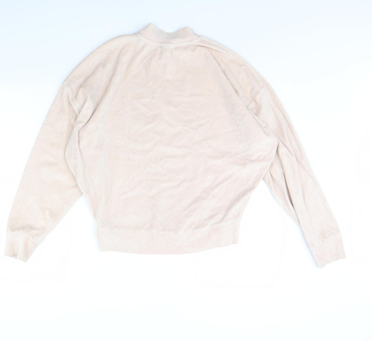 Topshop Womens Pink  Velour Pullover Jumper Size 8