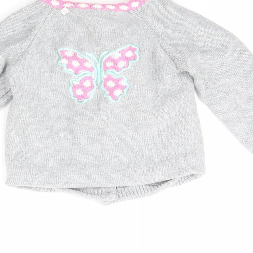 Strawberry Faire Girls Grey   Jacket  Size 12 Months