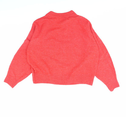 Preloved H&M Womens Red   Pullover Jumper Size M - Back