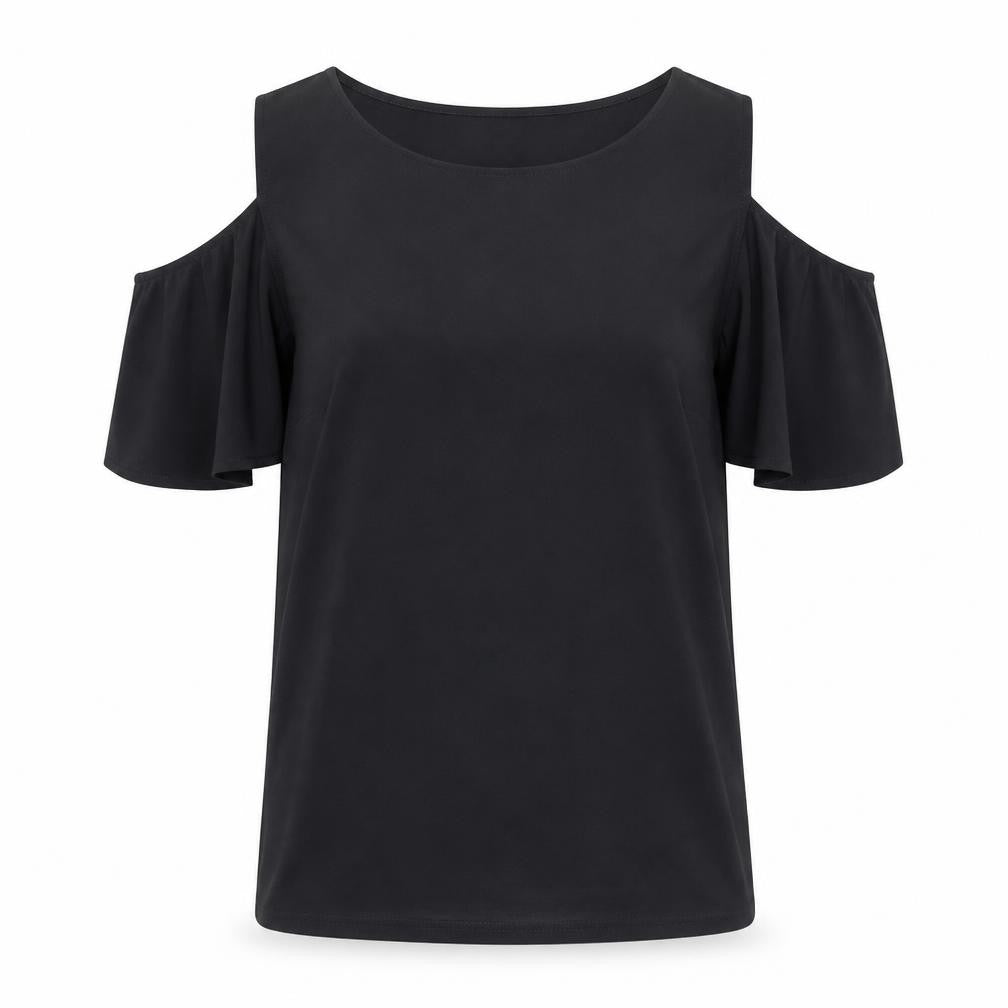 French Connection Womens Black   Basic Blouse Size L