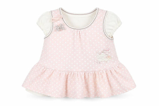mamas & papas Girls Beige Polka Dot  A-Line  Size 6-9 Months