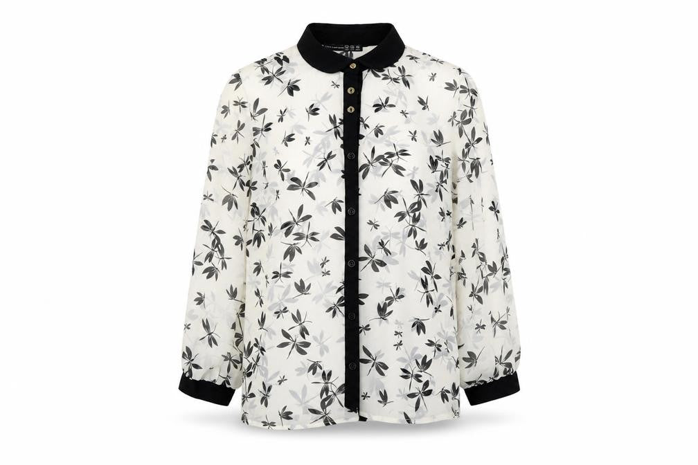 Atmosphere Womens Black   Basic Button-Up Size 10  - Dragonfly