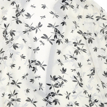Brand and care label for Atmosphere women’s black basic button-up, size UK 10, - dragonfly