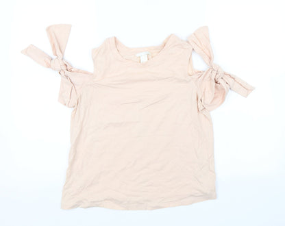 H&M Womens Pink   Basic Blouse Size S