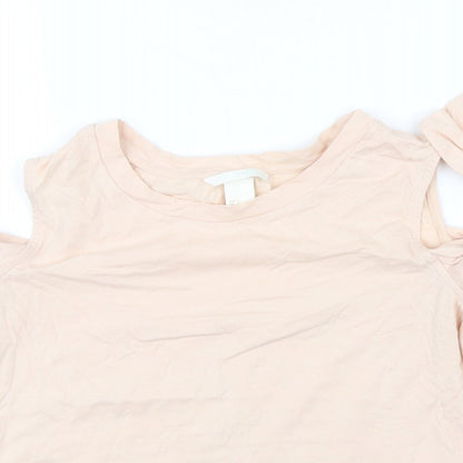 H&M Womens Pink   Basic Blouse Size S