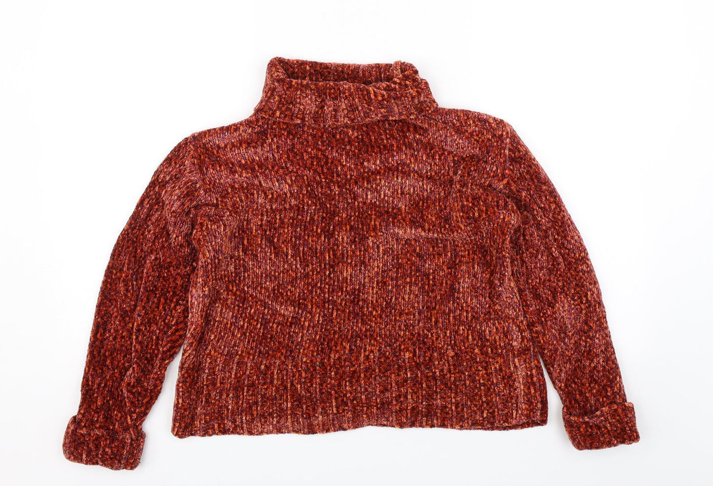 Debbie Morgan Womens Orange   Pullover Jumper Size S